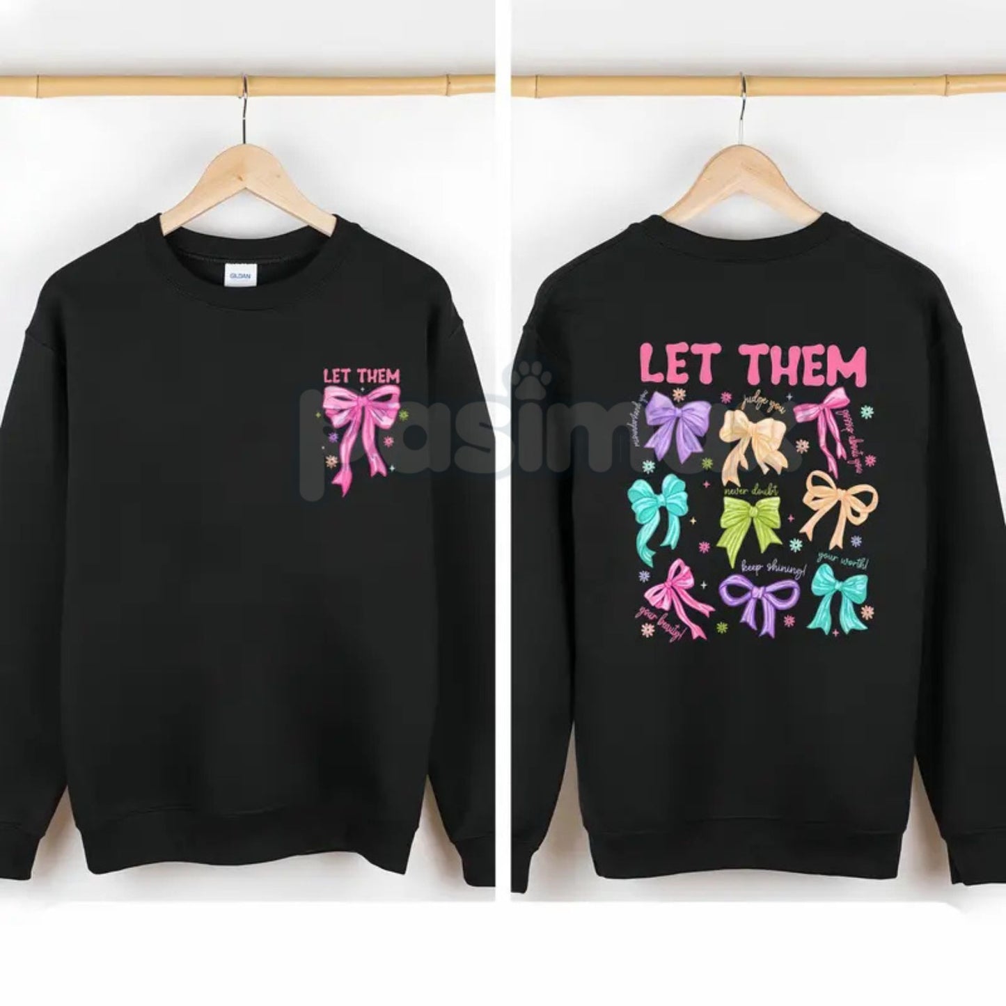 Empowering "LET THEM" Motif Shirt – Stylish Statement Hoodie & Minimalist Motivational Sweatshirt