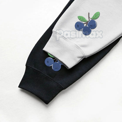 Red, White & Blueberries Embroidered Sweatshirt – Patriotic Crewneck