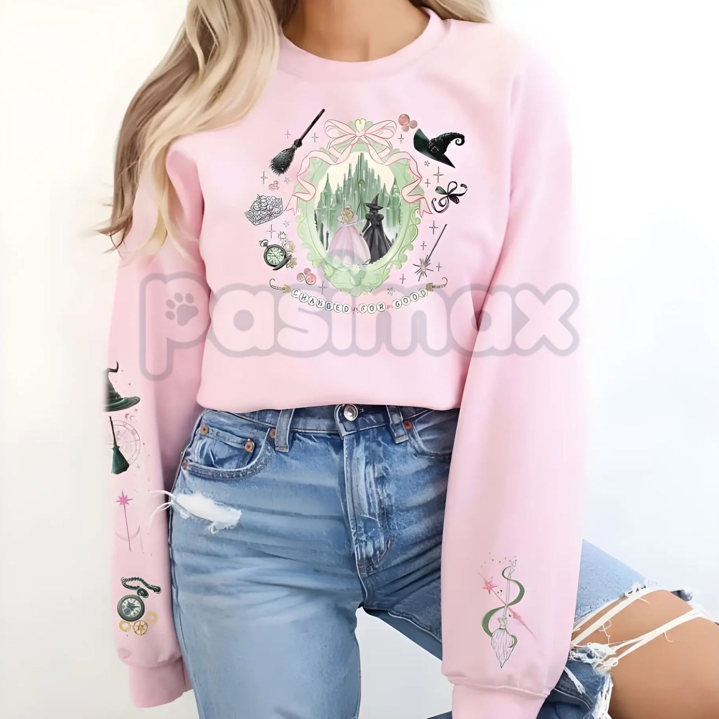 Enchanted Emerald Friendship Sweatshirt – Magical Best Friend Matching Crewneck