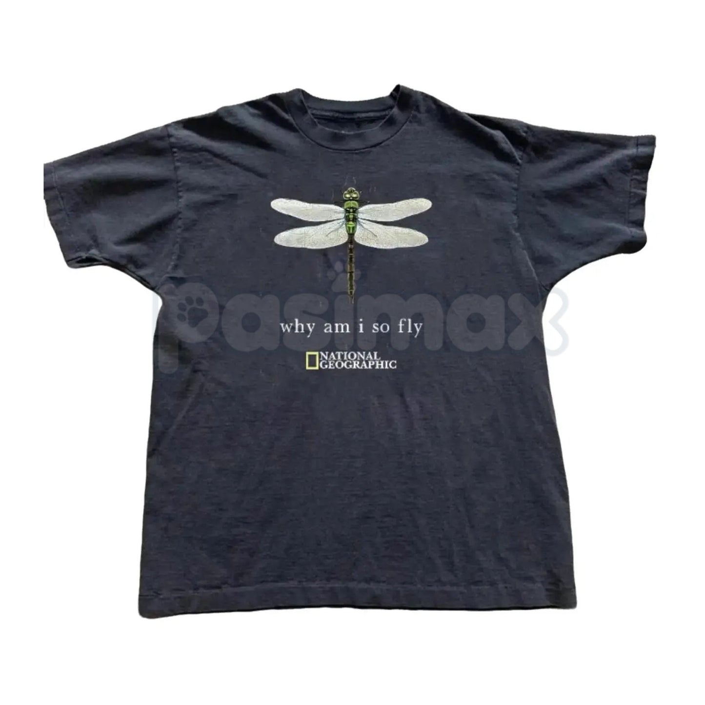 National Geographic Dragonfly Baby Tee - Vintage Y2K Nature Graphic Cropped Shirt, 90s Science-Core Slim Fit Top, Premium Ring-Spun Cotton Dragonfly Tee, Retro Gorpcore Aesthetic Streetwear, Minimalist National Geographic Inspired Top