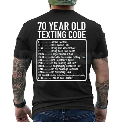 Funny 70th Birthday Shirt ATD At The Doctors – Over the Hill Aging Humor Tee, Sarcastic Seventieth Birthday Unisex Cotton Graphic T-Shirt