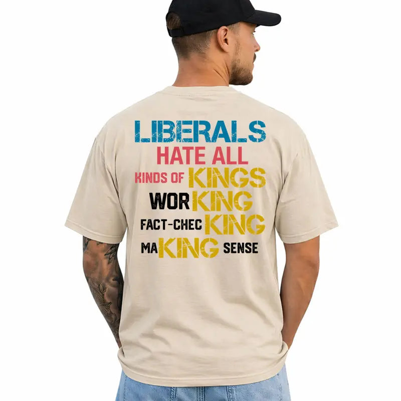 Liberals Funny T-Shirt – Political Satire Short Sleeve Unisex Cotton Graphic Tee