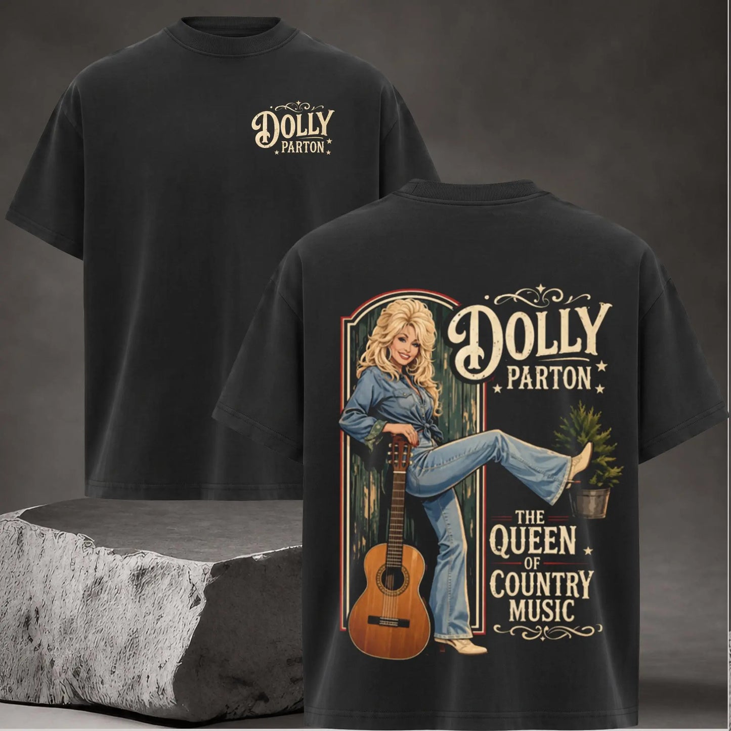 Vintage Dolly Parton Graphic Tee – 80s Country Music Queen Merch Unisex Cotton Tee
