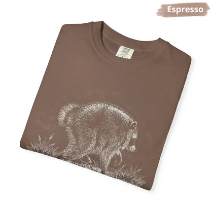 Comfort Colors® Jimothy Raccoon T-Shirt – Famous Seattle Raccoon Graphic Tee, Retro Trash Panda Unisex Top