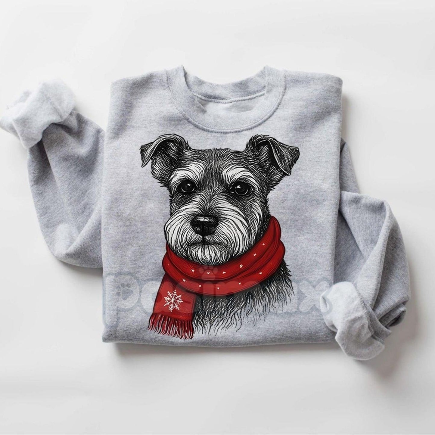 Santa Paws Christmas Dog Sweatshirt – Sport Grey Crewneck for Dog Lovers | Dog Mom Gift