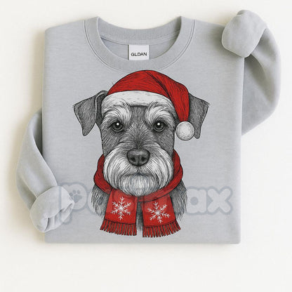 Ugly Christmas Style Santa Paws Dog Sport Grey Crewneck Sweater