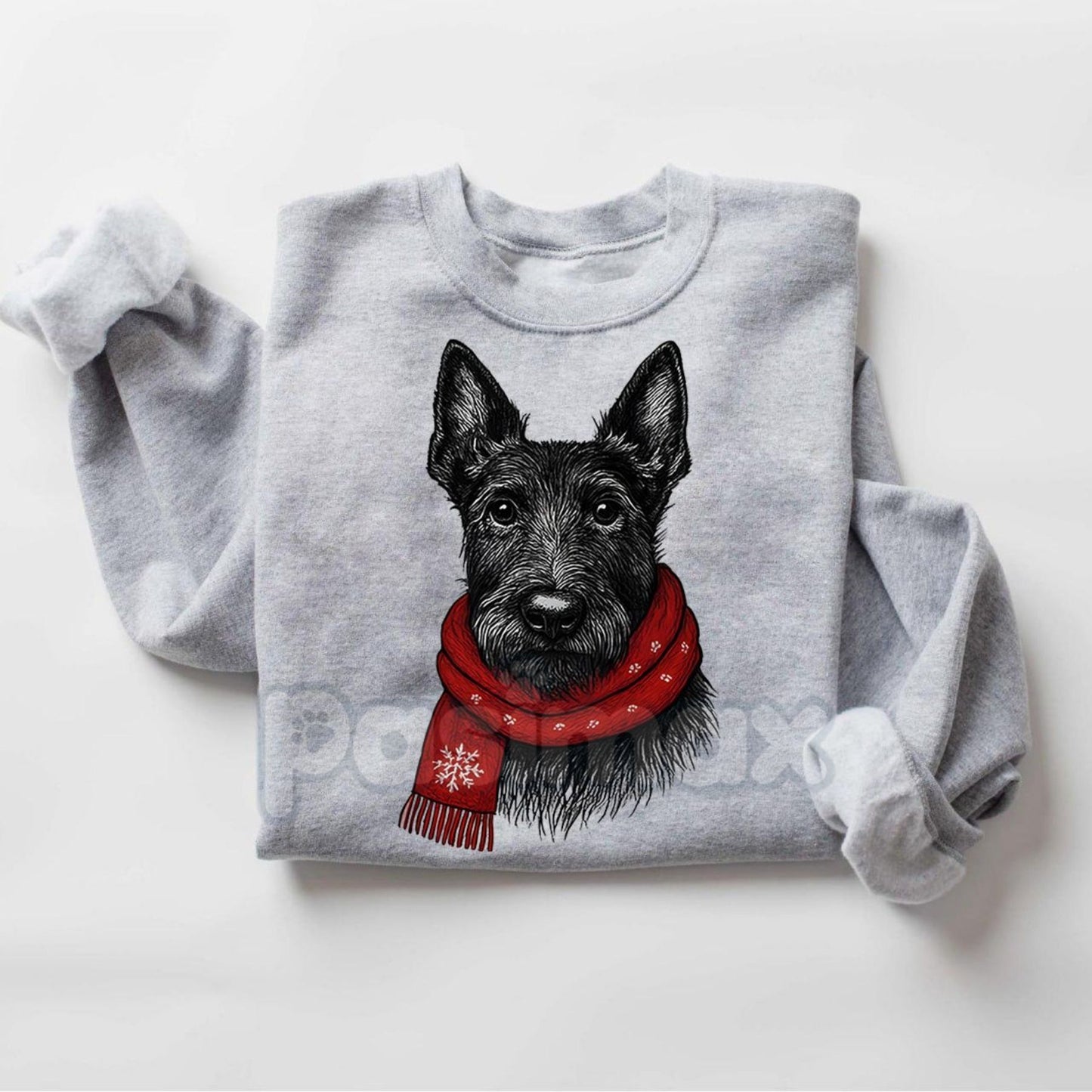 Santa Paws Christmas Dog Sweatshirt – Sport Grey Crewneck for Dog Lovers | Dog Mom Gift