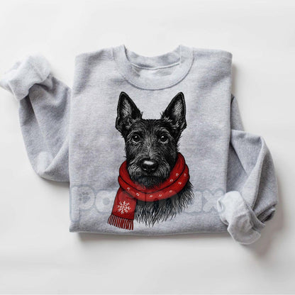 Santa Paws Christmas Dog Sweatshirt – Sport Grey Crewneck for Dog Lovers | Dog Mom Gift