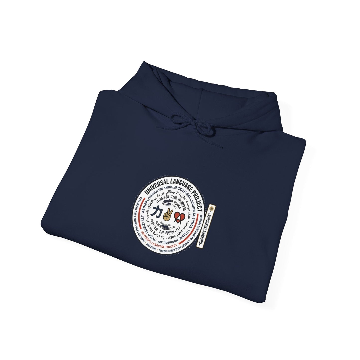Universal Language Hoodie — Multi-Script "Love/Joy/Peace" Performance Hoodie