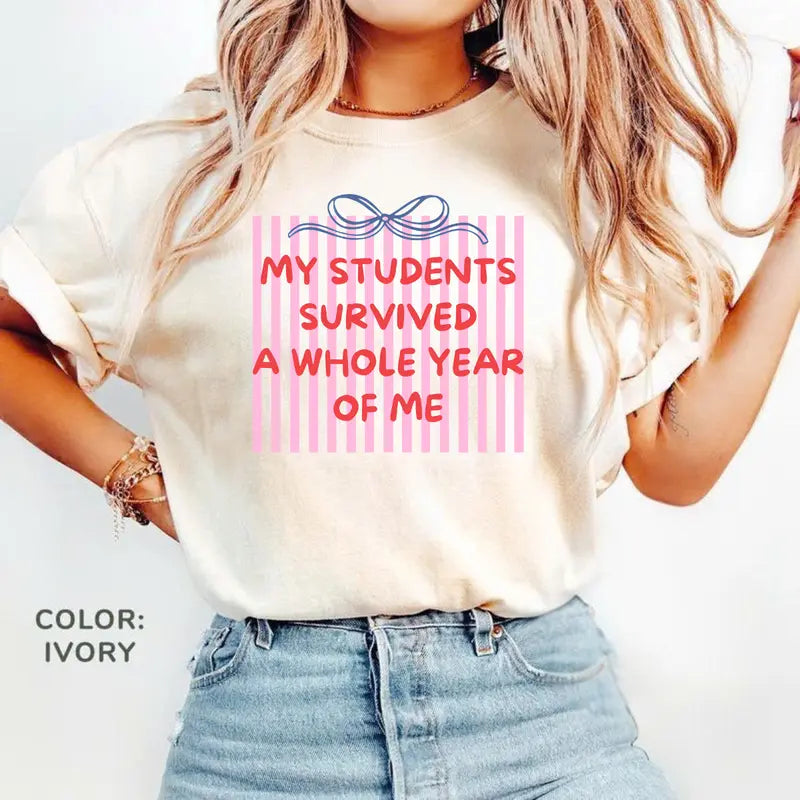 Comfort Colors® End of Year Teacher T-Shirt – Last Day of School Graphic Tee, Summer Break Educator Top, Funny Teacher Appreciation Shirt
