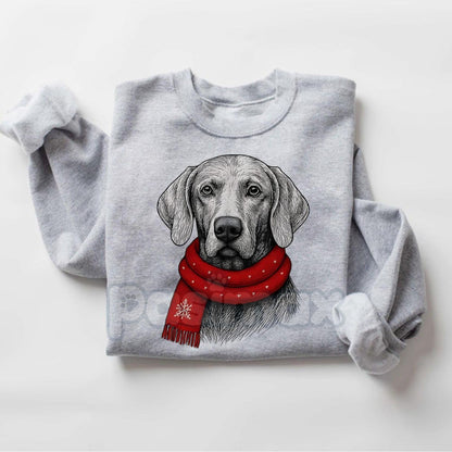 Santa Paws Christmas Dog Sweatshirt – Sport Grey Crewneck for Dog Lovers | Dog Mom Gift