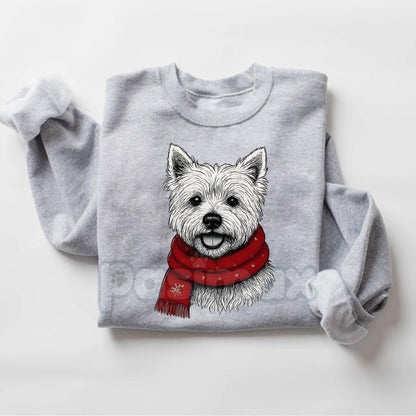 Santa Paws Christmas Dog Sweatshirt – Sport Grey Crewneck for Dog Lovers | Dog Mom Gift
