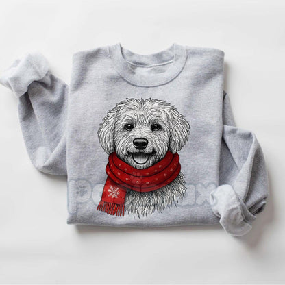 Santa Paws Christmas Dog Sweatshirt – Sport Grey Crewneck for Dog Lovers | Dog Mom Gift