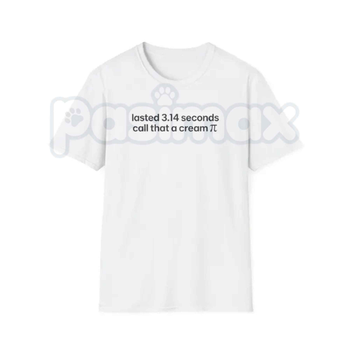 I Lasted 3.14 Seconds T-Shirt – Funny Pi Math Sarcastic Unisex Cotton Graphic Tee
