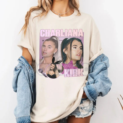 Charliana Kirk Meme T-Shirt - "We're Charlie" Funny Graphic Tee, Charliana & Kirk Viral Podcast Apparel, Trendy Pop Culture Humor Shirt