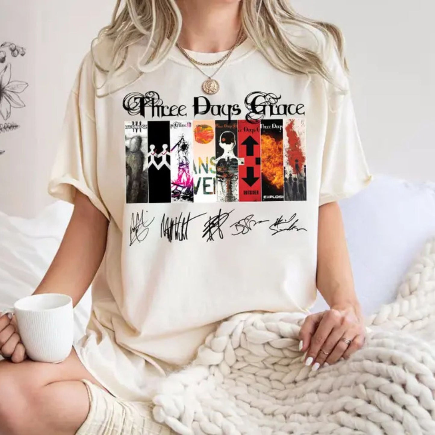 TDG Album T-Shirt - Three Days Grace Rock Band Tee, Unisex Concert Outfit