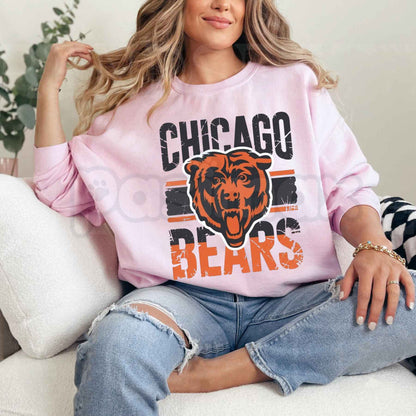 Chicago Bears Football Sweatshirt | Retro Gridiron Game Day Crewneck