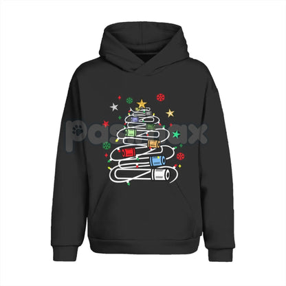 Funny Phlebotomy Christmas T-Shirt – Blood Draw Humor Holiday Graphic Tee, Sweatshirt & Hoodie