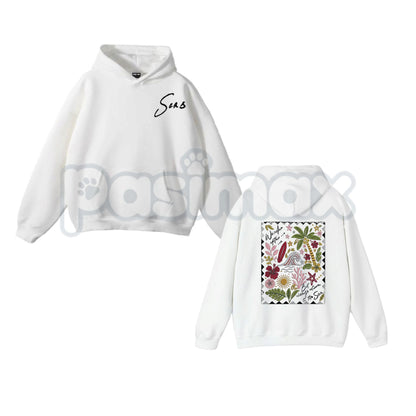 "The Sea" Embroidered Unisex Hoodie – Minimalist Coastal Aesthetic, Heavy Blend Comfort Sweater