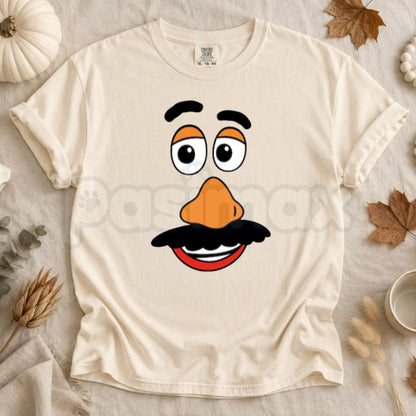 Comfort Colors® Mr & Mrs Potato Head Thanksgiving T-Shirt – Custom Halloween Couple Graphic Tee, Funny Fall Family Unisex Top & Gift