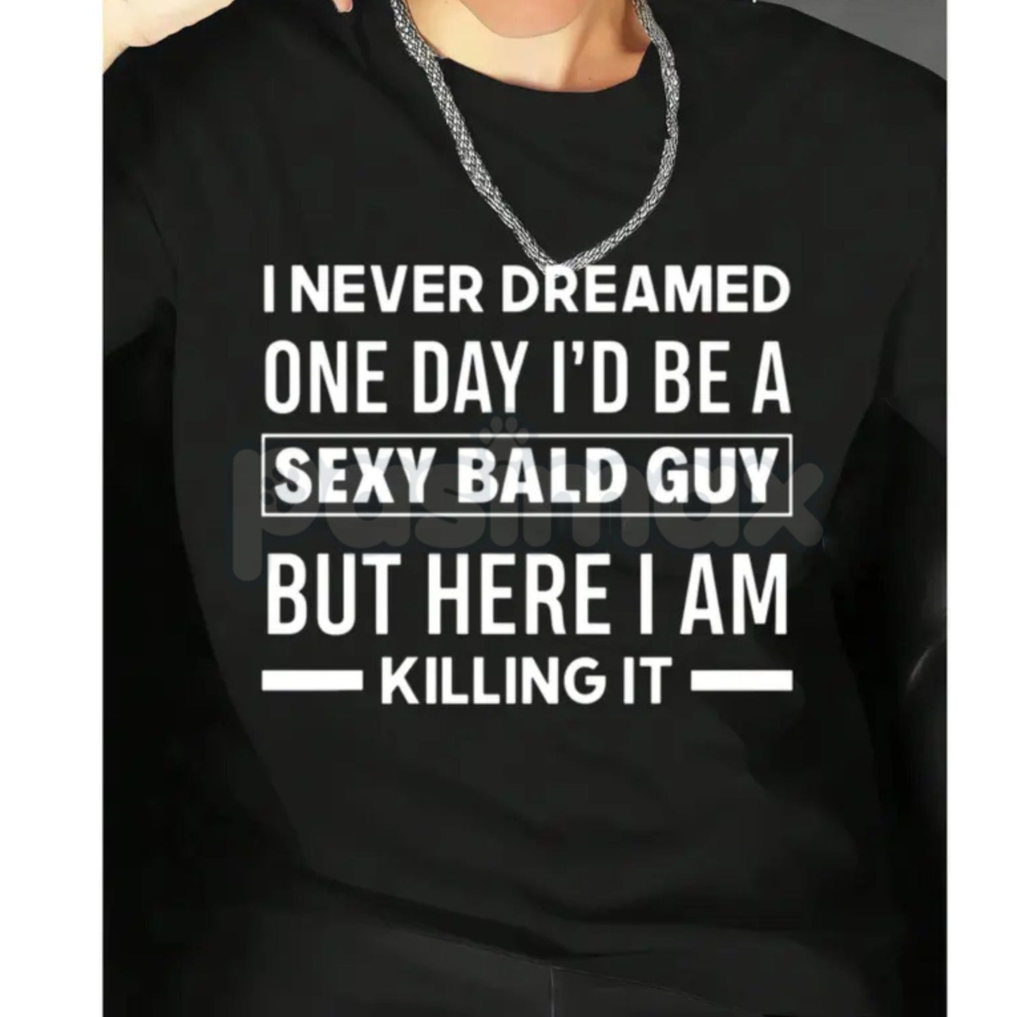"Sexy Bald Guy" Definition T-Shirt - Funny Gift for Bald Men, Sarcastic Chrome Dome Graphic Tee, Modern Men’s Grooming Humor Shirt, Bold & Bald Statement Apparel