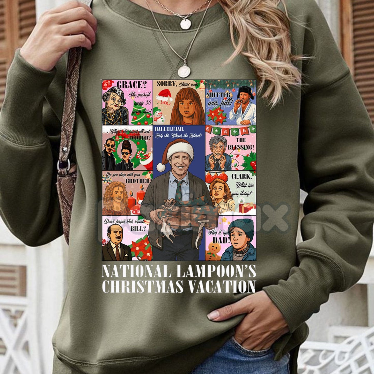 The Griswold Family Christmas Sweater – National Lampoon's Christmas Vacation Quote Sweatshirt