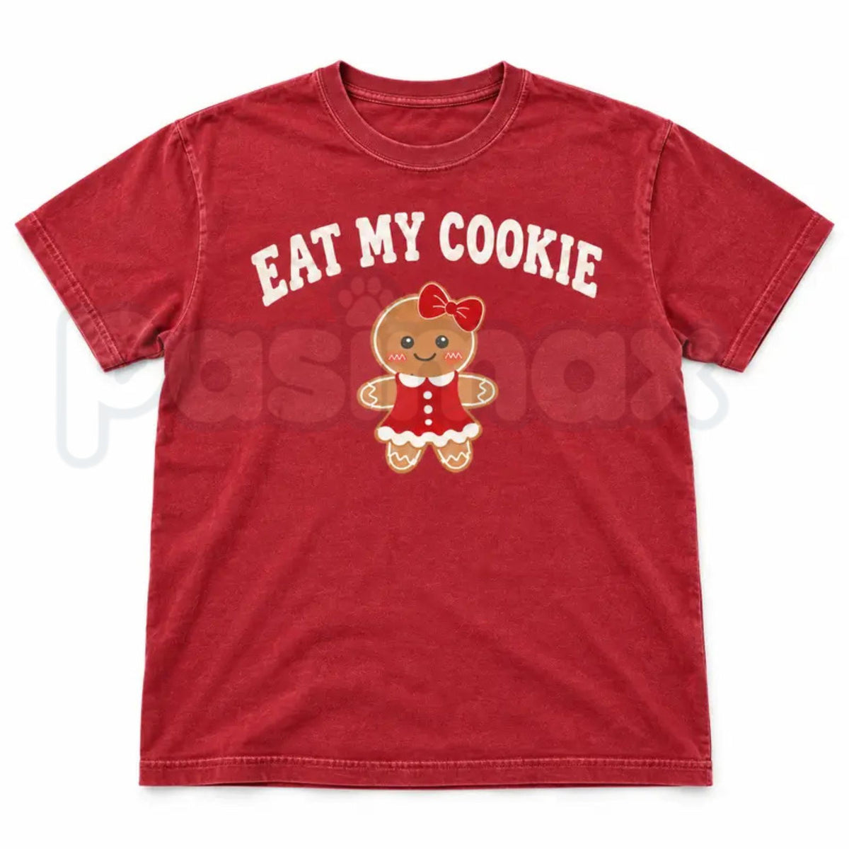 Comfort Colors® Eat My Cookie & Lick My Icing Matching Christmas Couple T-Shirts – Funny Inappropriate Gingerbread Graphic Tee, Holiday Unisex Top & Gift