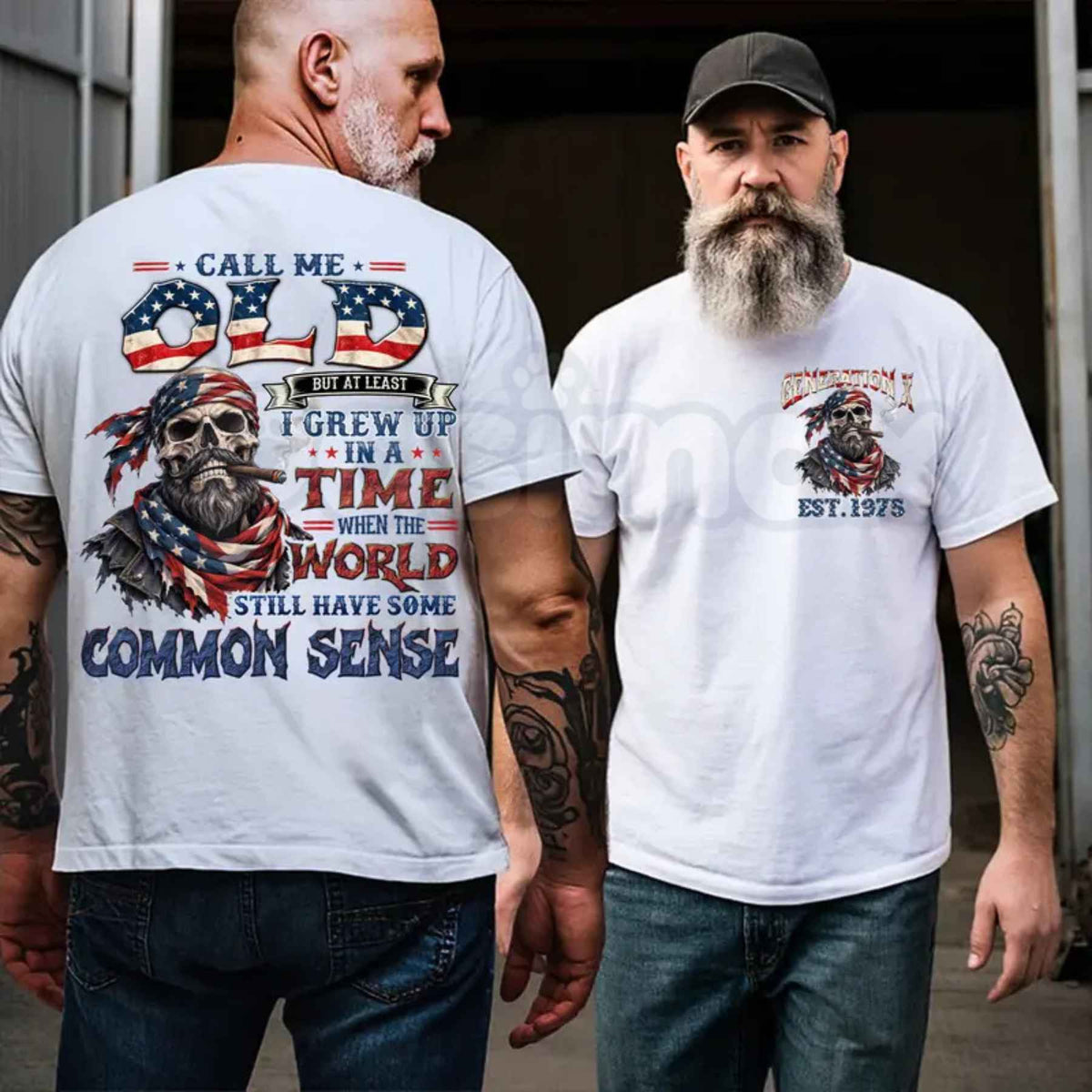 Personalized Year 1965-1980 Gen X T-Shirt – Call Me Old Fashioned Common Sense Unisex Tee