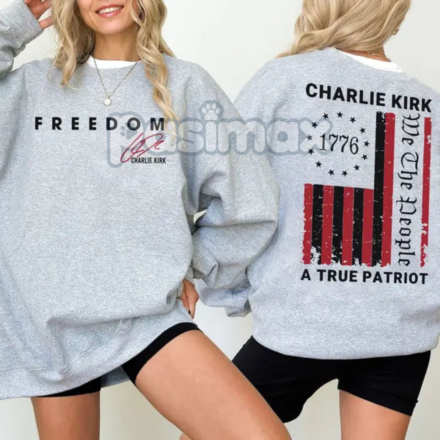 Charlie Freedom Sweatshirt – Patriotic 1776 American Flag Pullover