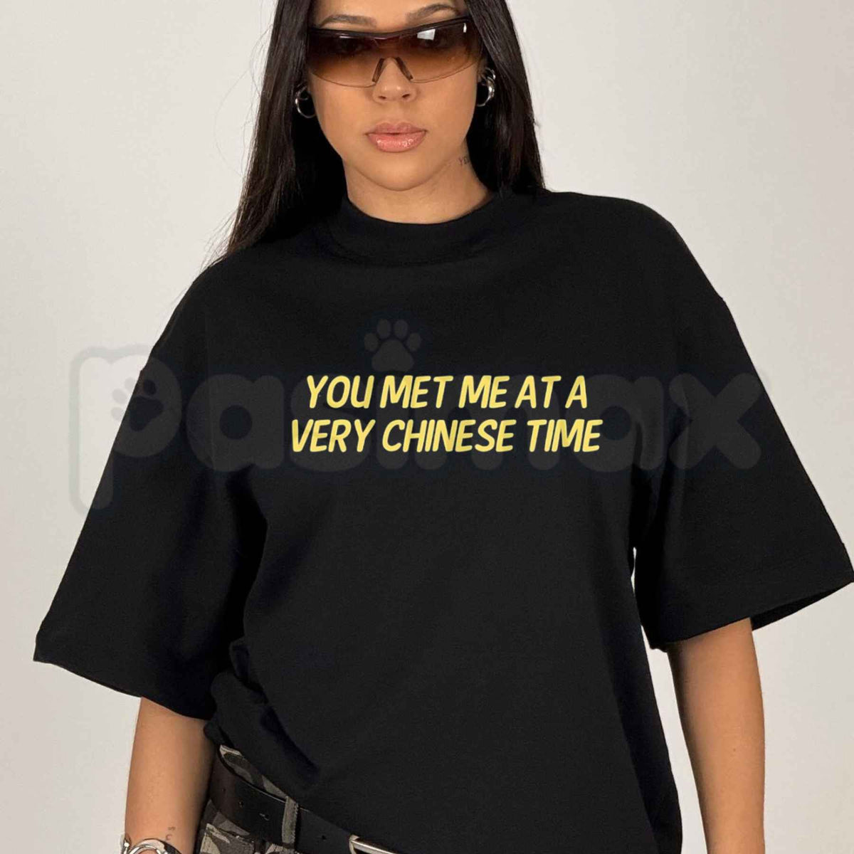 You Met Me at a Very Chinese Time T-Shirt – Funny Movie Parody Pop Culture Unisex Tee