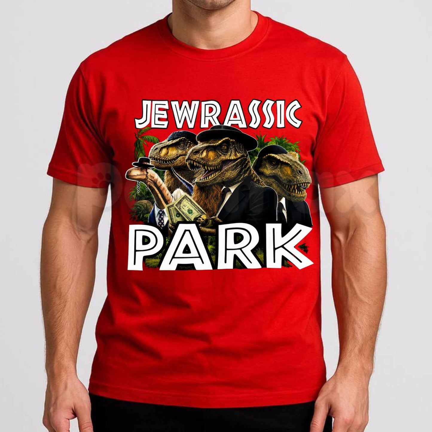 Jewrassic Park Funny Graphic T-Shirt – Jewish Pride Parody Tee, Clever Hebrew Culture Unisex Humorous Shirt