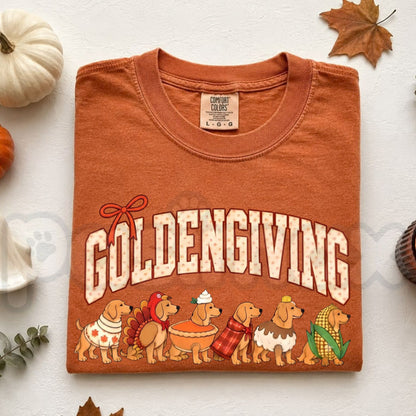 Comfort Colors® Thanksgiving Dog Breeds T-Shirt – Retro Pumpkin Fall Graphic Tee, Cute Dog Lover Unisex Top & Autumn Gift
