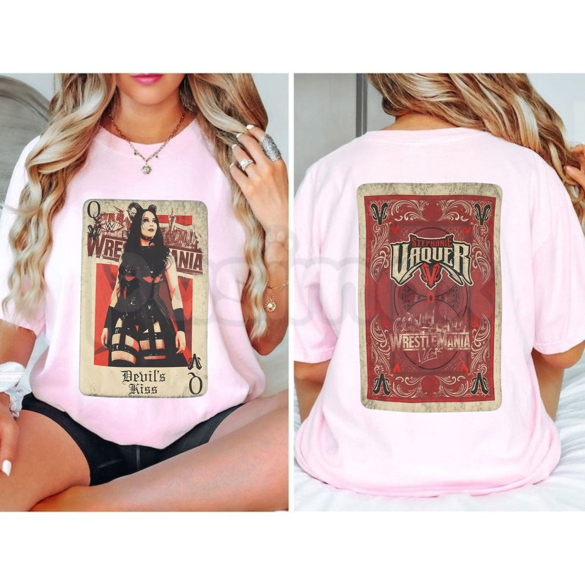 Stephanie Vaquer WrestleMania Card Retro Unisex T-Shirt – Pro Wrestling Match Tee