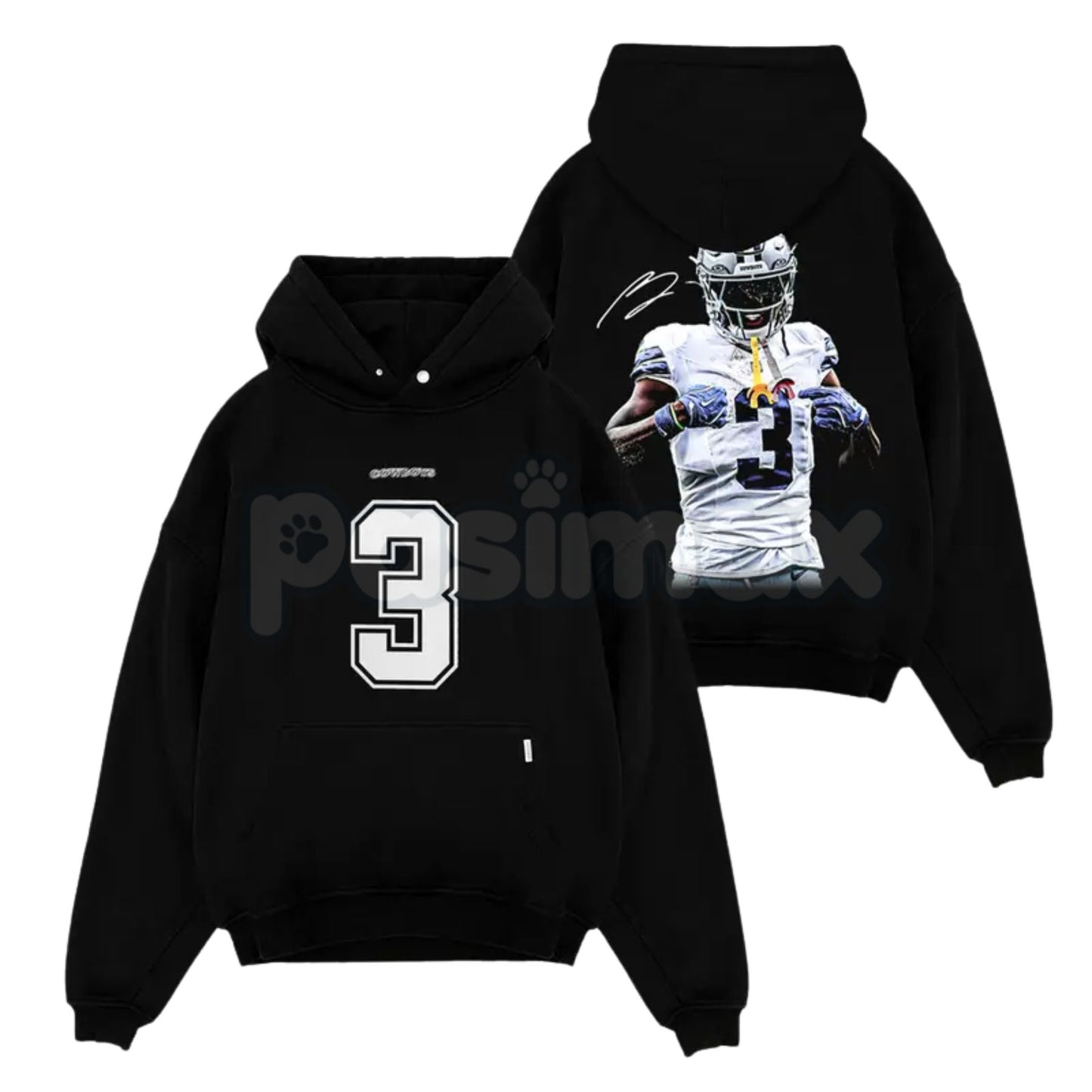 George Pickens 3 Celly For Cowboys Game Day Fits – Cotton Hoodie, Sweatshirt & T-Shirt