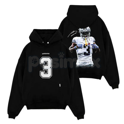 George Pickens 3 Celly For Cowboys Game Day Fits – Cotton Hoodie, Sweatshirt & T-Shirt