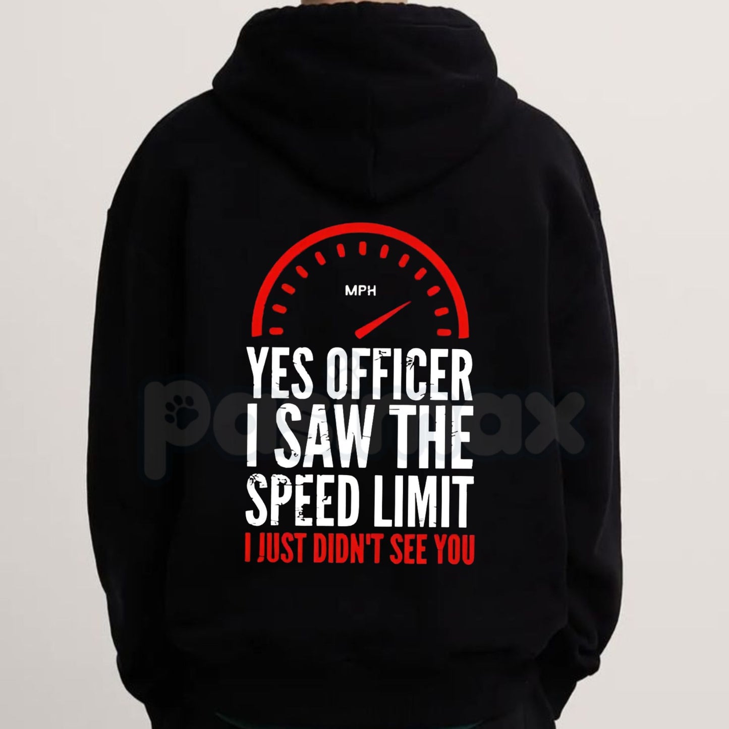 "Officer I Saw The Restriction Sign But I Didn't See You Alphabet" Hoodie – Funny Driving Slogan Pullover, Speeding Humor Apparel, Unisex