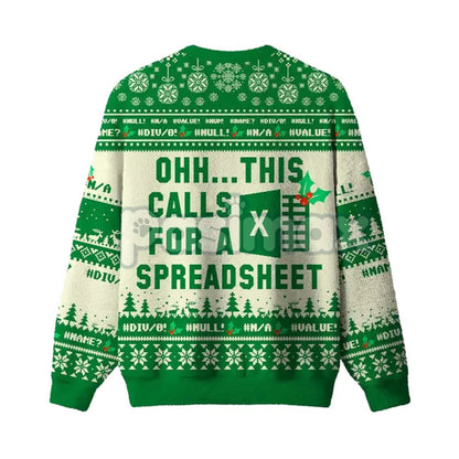 Geeksoutfit Geeky Ugly Sweater Round Neck Long Sleeve Christmas Sweater Perfect for Fall and Winter Casual Knitwear for Men and Women