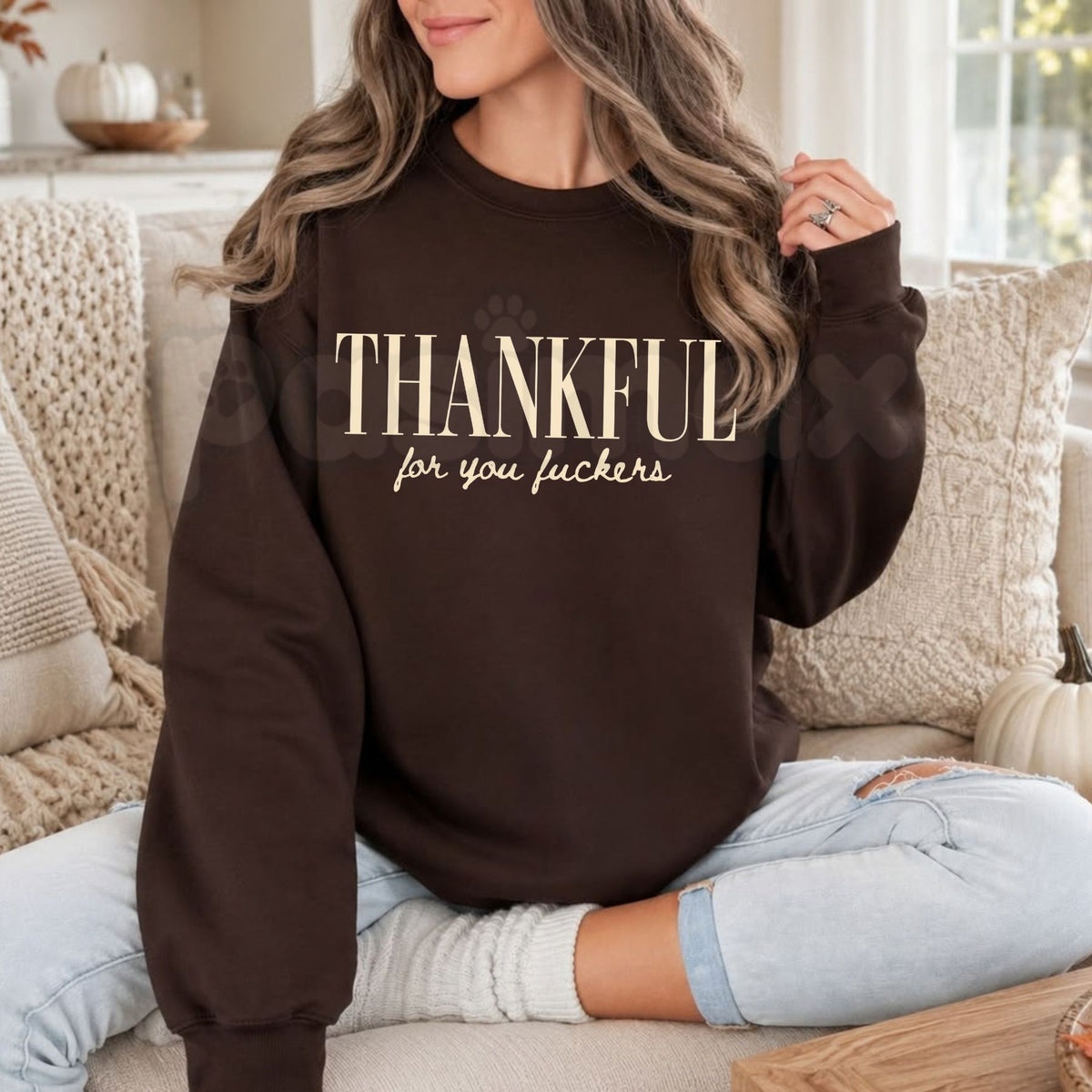Funny Friendsgiving Thanksgiving Sweatshirt | Retro Turkey Day Graphic Crewneck