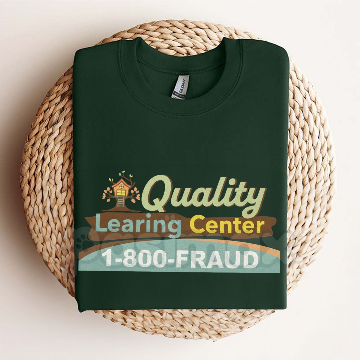 Quality Learning Center Parody T-Shirt - Vintage 90s Education Logo Tee, Ironic Corporate Aesthetic Shirt, Funny Nostalgic Liminal Space Graphic Apparel