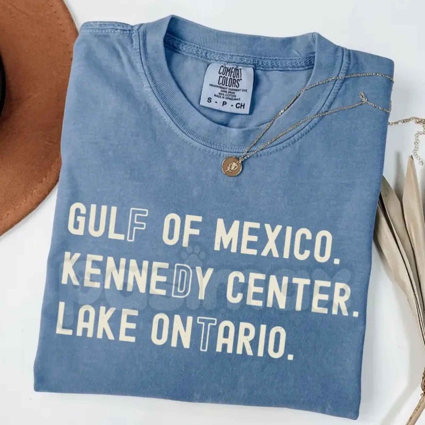 Comfort Colors® Lake Ontario Kennedy Center T-Shirt – Subtle Funny FDT Protest Graphic Tee, Pro-Democracy Activism Unisex Top