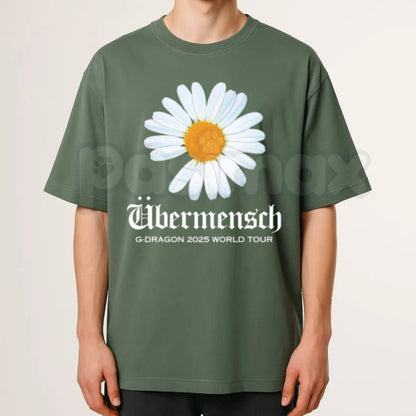 "Daisy Ubermensch World Tour 2025" T-Shirt – Retro Indie Music Graphic Tee, Remastered Heavy Cotton Post-Punk Top, Soft Lived-In Heavyweight Concert Tour Shirt, Made in USA