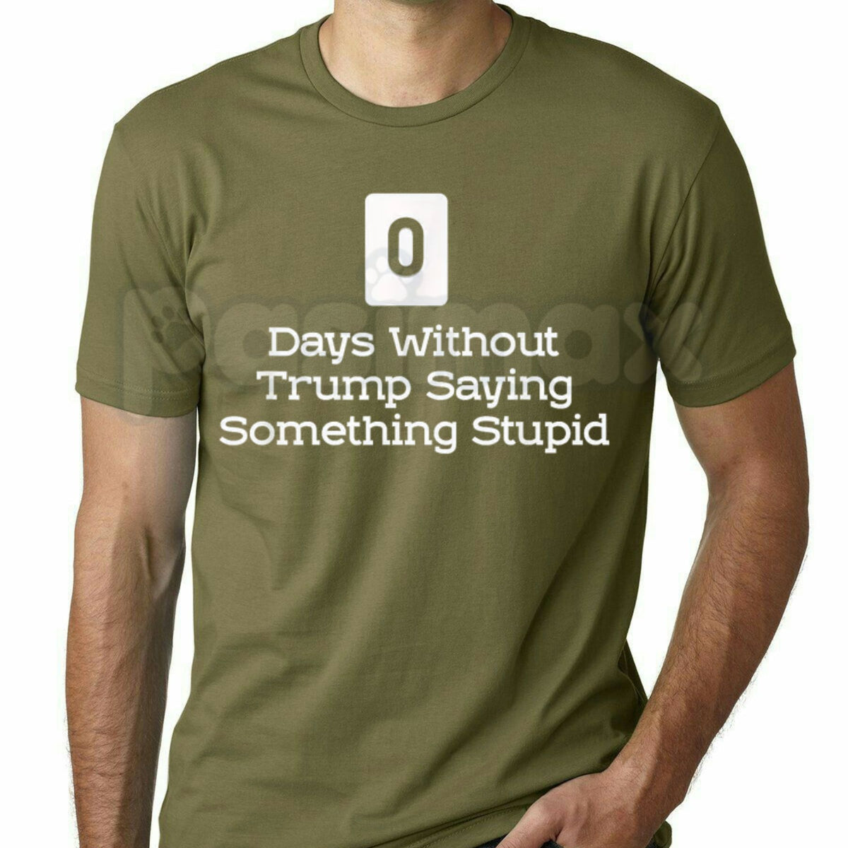 0 Days Without Trump Saying Something Stupid T-Shirt – Sarcastic Political Satire Tee