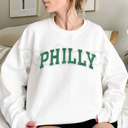 Embroidered "Go Birds" Sweatshirt – Philadelphia Football Fan Crewneck