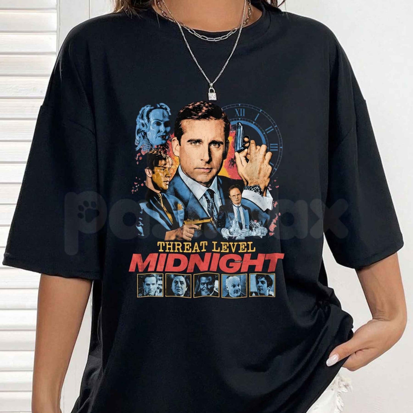 Threat Level Midnight T-Shirt – The Office Michael Scarn Retro Unisex Graphic Tee