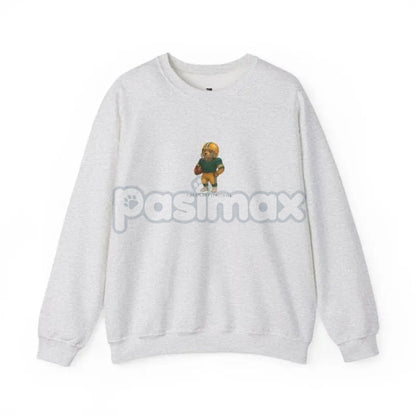 Vintage Football Teddy Bear Sweatshirt – Custom Team Fan Gift in Ash Color
