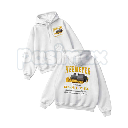 Heemeyer Demolition Inc® Hoodie – Vintage Bulldozer Graphic Sweatshirt, Retro Granby Colorado Heavy Equipment Unisex Top & Gift