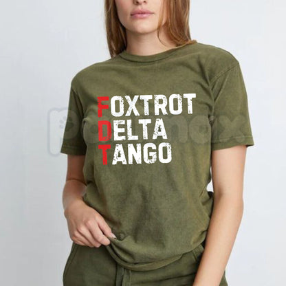Foxtrot Delta Tango Cooling Performance Crew T-Shirt – Tactical Military Acronym Tee