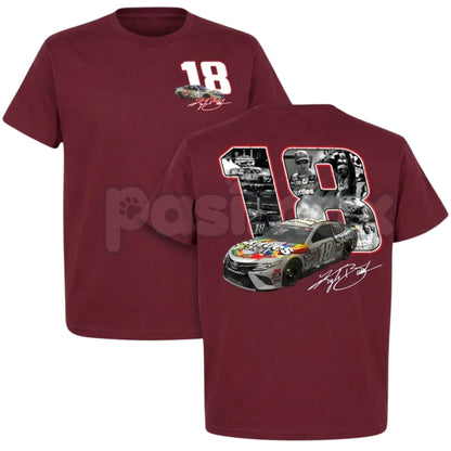 Kyle Busch 18 Tribute T-Shirt – NASCAR Racing Legend Memorial Graphic Tee (1985-2026)