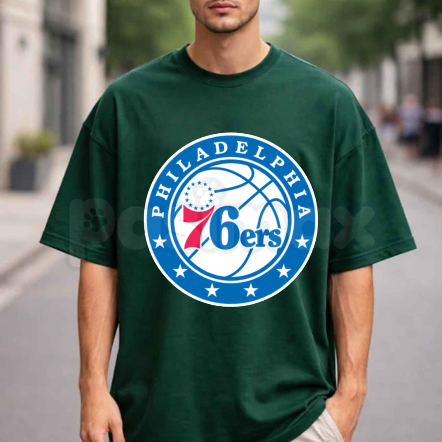 Philadelphia 76ers Logo Graphic T-Shirt – Official Philly Sixers NBA Basketball Unisex Cotton Tee