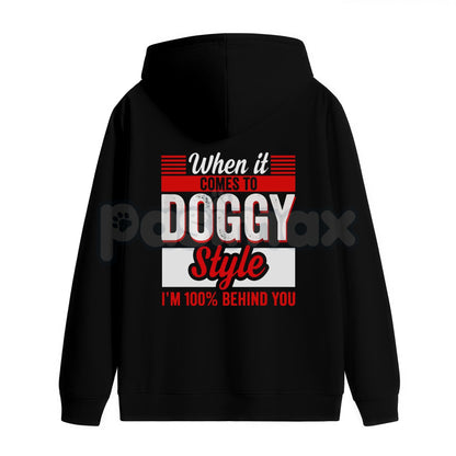 "When It Comes To Style" Graphic T-Shirt – Back-Sided Printed Letter Crewneck, Hoodie & Sweatshirt